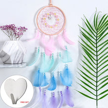 Load image into Gallery viewer, Wall Dreamcatcher Led Handmade Feather Dream Catcher Braided Wind Chimes Art For Dreamcatcher Hanging Car Home Decoration