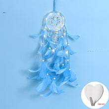 Load image into Gallery viewer, Wall Dreamcatcher Led Handmade Feather Dream Catcher Braided Wind Chimes Art For Dreamcatcher Hanging Car Home Decoration