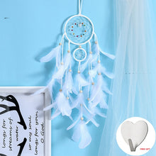 Load image into Gallery viewer, Wall Dreamcatcher Led Handmade Feather Dream Catcher Braided Wind Chimes Art For Dreamcatcher Hanging Car Home Decoration