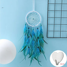 Load image into Gallery viewer, Wall Dreamcatcher Led Handmade Feather Dream Catcher Braided Wind Chimes Art For Dreamcatcher Hanging Car Home Decoration