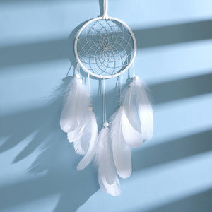 Dream Catcher Handmade Dreamcatcher Feather Wall Handmade Braided Wind Chimes Art For Wall Hanging Car Home Decoration Gifts