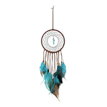 Load image into Gallery viewer, Girl Heart Dream Catcher National Feather Ornaments Lace Ribbons Feathers Wrapped Lights Dreamcatcher
